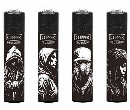 Clipper Lighter Large - Stencil Style -  Price: 1,30€