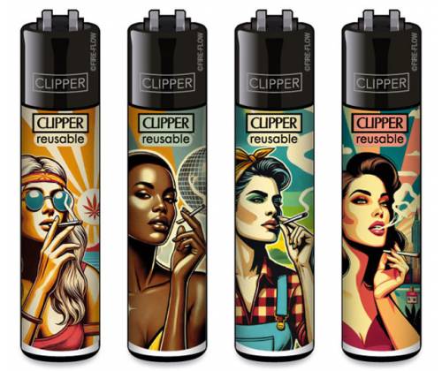 Clipper Lighter Large - Vintage Girls -  Price: 1,70€