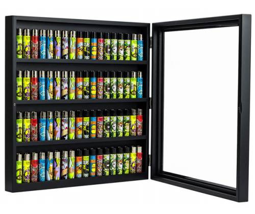 Clipper Wooden Display Case Black for 72 Lighters Clipper -  Price: 79,50€