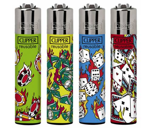 Clipper Αναπτήρας Μεγάλος - Luck on Fire - Τιμή: 1,30€