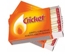 Σπίρτα Ασφαλείας Cricket - 10 κουτάκια