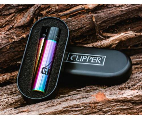 Clipper Αναπτήρας Μεταλλικός Μεγάλος - Rainbow Gizeh Icy Colour Metal (Συλλεκτικός) - Τιμή: 14,50€