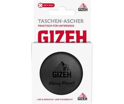 Gizeh Τασάκι Τσέπης Πλαστικό - Black 6cm - Τιμή: 4,30€