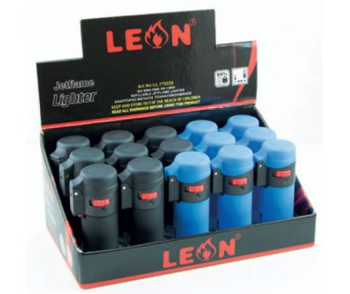 Leon Αναπτήρας Αντιανεμικός - Μεγάλος Barrel Jetflame (170225) - Τιμή: 1,55€