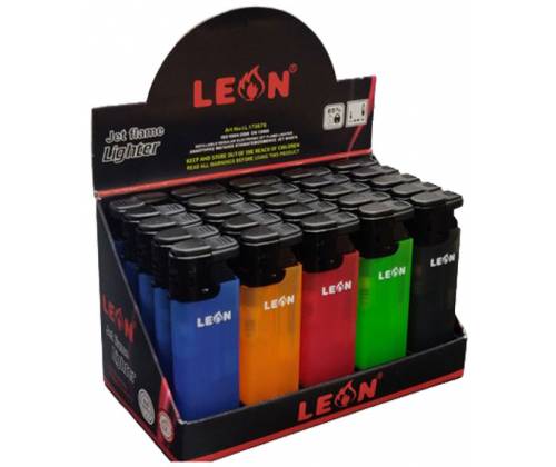 25x Leon Αναπτήρας Αντιανεμικός - Style Transparent (170676) - Τιμή: 21,25€