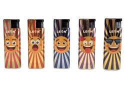 Leon Windproof Lighter - Large Happy Face (173493)