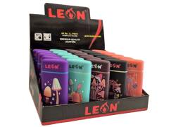 25x Leon Windproof Lighter - Large Mushrooms (173912)