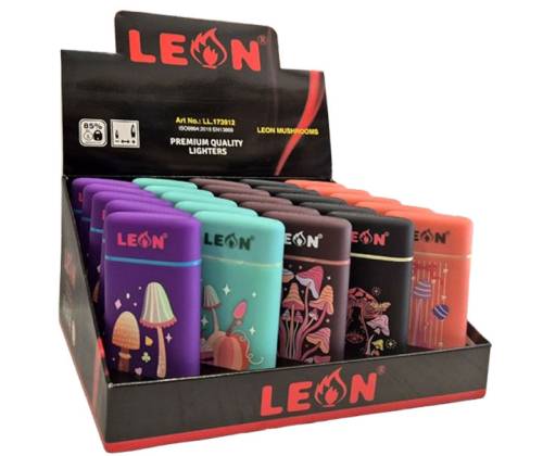 Leon Windproof Lighter - Large Mushrooms (173912) - Price: 2,70€