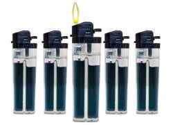  Αναπτήρας Πέτρας Διάφανος Απλός - «Black Gas» - 5 τεμ.