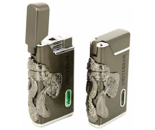 Αναπτήρας Αντιανεμικός Μεταλλικός - Amsterdam Grey Mushroom - Τιμή: 9,90€