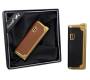 Αναπτήρας Πολυτελείας Αντιανεμικός Jet Leather Gold σε Κουτί Δώρου - Τιμή: 9,40€