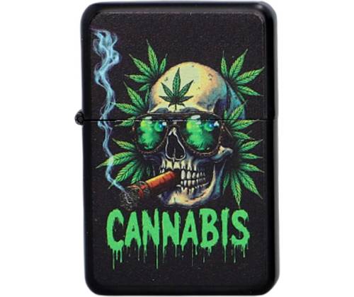 Αναπτήρας Λαδιού Πέτρας - Skull Leaf Black #1 - Τιμή: 3,80€