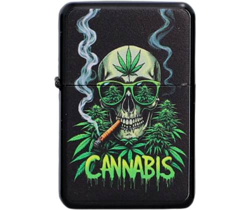 Αναπτήρας Λαδιού Πέτρας - Skull Leaf Black #3 - Τιμή: 3,80€