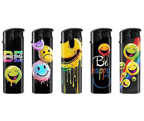 Belfam Αναπτήρες Ηλεκτρονικοί - Be Happy - 5 τεμ. - Τιμή: 1,60€