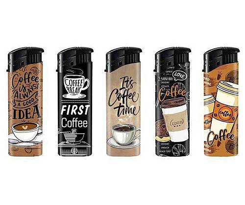 Belfam Αναπτήρες Ηλεκτρονικοί - Coffee Time - 5 τεμ. - Τιμή: 1,60€