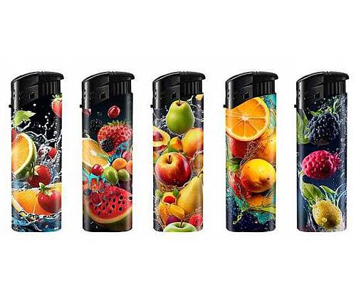 Belfam Αναπτήρες Ηλεκτρονικοί - Fruits - 5 τεμ. - Τιμή: 1,60€