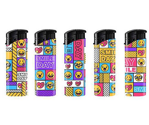 Belfam Αναπτήρες Ηλεκτρονικοί - Smile Days - 5 τεμ. - Τιμή: 1,60€