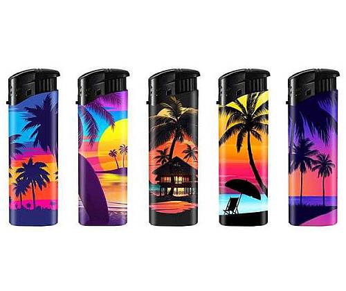 Belfam Αναπτήρες Ηλεκτρονικοί - Sunset - 5 τεμ. - Τιμή: 1,60€