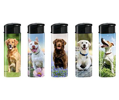 Belfam Αναπτήρες Ηλεκτρονικοί - Dogs Tongues Out - 5 τεμ. - Τιμή: 1,60€