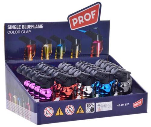 Prof Αναπτήρας Αντιανεμικός - Jet Flame Anodized Διάφορα Χρώματα - Τιμή: 2,90€