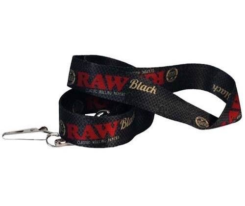 Raw Lanyard Μπρελόκ Κρεμαστό Κορδόνι για τα Κλειδιά - 45cm Black - Τιμή: 3,10€
