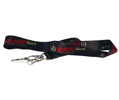 Raw Lanyard Μπρελόκ Κρεμαστό Κορδόνι για τα Κλειδιά - 45cm Black - Τιμή: 3,10€