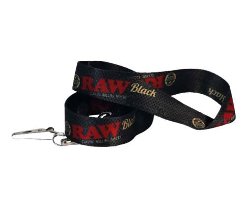 Raw Lanyard Μπρελόκ Κρεμαστό Κορδόνι για τα Κλειδιά - 45cm Black - Τιμή: 3,10€