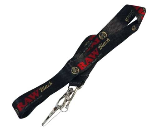 Raw Lanyard Μπρελόκ Κρεμαστό Κορδόνι για τα Κλειδιά - 45cm Black - Τιμή: 3,10€