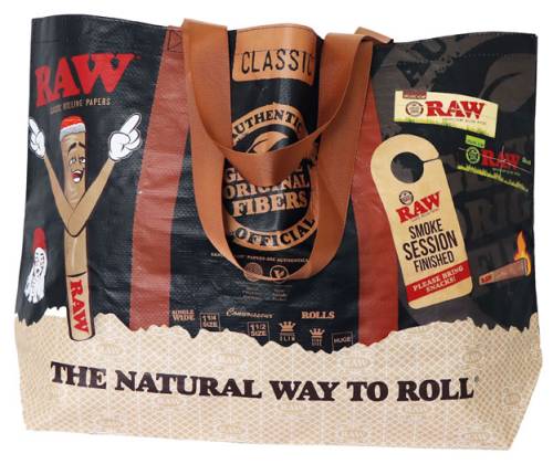 RAW Tote Bag Τσάντα Black - 63cm - Τιμή: 8,90€