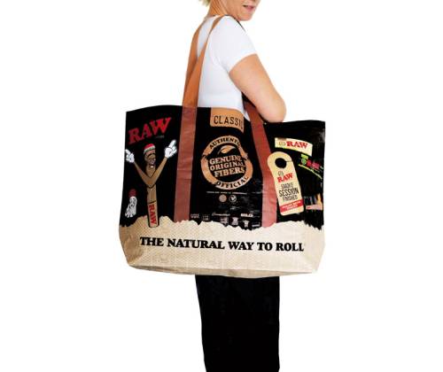 RAW Tote Bag Τσάντα Black - 63cm - Τιμή: 8,90€