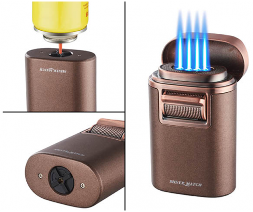 SilverMatch Αναπτήρας Αντιανεμικός - 4xJet Flame Monaco (40674372) - Τιμή: 28,90€