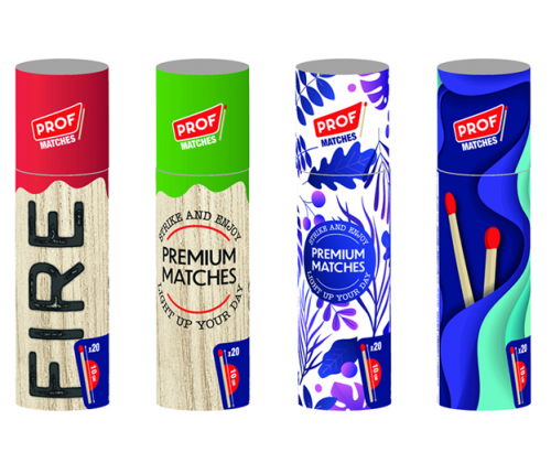 Σπίρτα Ασφαλείας Prof Μεγάλα σε Σωλήνα - 10cm - Τιμή: 1,20€