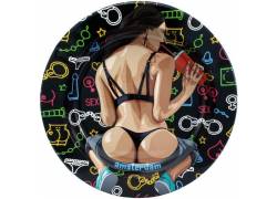 Μεταλλικό Τασάκι - Σχέδιο Amsterdam Sexi Woman