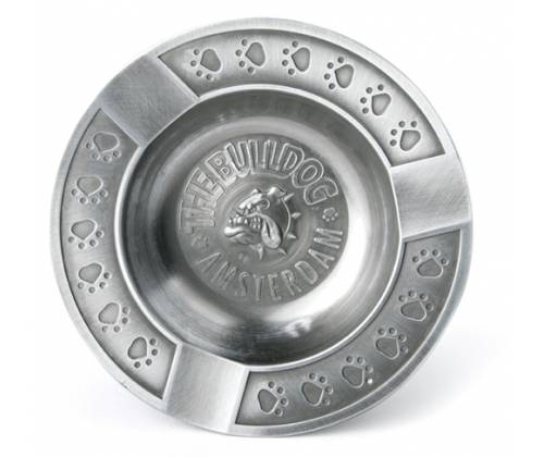 The Bulldog Amsterdam Paw Prints Metal Ashtray - Silver -  Price: 11,00€