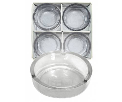 Ashtray Glass Transparent 11cm -  Price: 1,40€