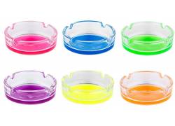 Colored Glass Ashtray 11cm
