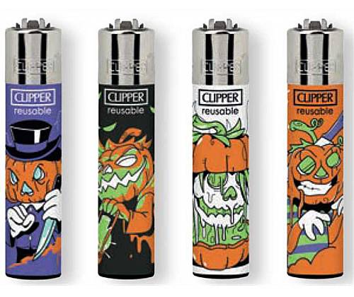 Clipper Lighter Large - Terror Pumpkins -  Price: 1,30€