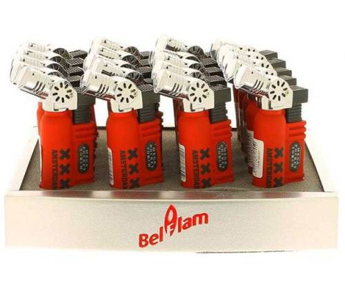 Belfam Αναπτήρας Αντιανεμικός Red Rubber - Amsterdam XXX - Τιμή: 4,90€