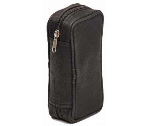 Case for 2 Tobacco Pipes Black PU Leather -  Price: 17,50€