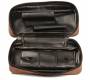 Case for 2 Tobacco Pipes Brown made of PU Leather -  Price: 17,50€