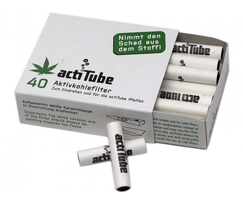 ActiTube Φίλτρα πίπας 8mm 40τεμ. - Τιμή: 4,20€