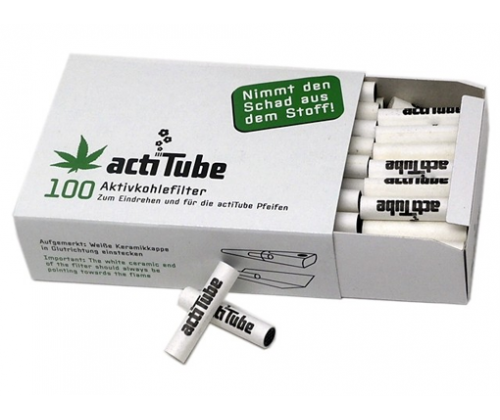 ActiTube Pipe filters 8mm 100pcs. -  Price: 9,90€