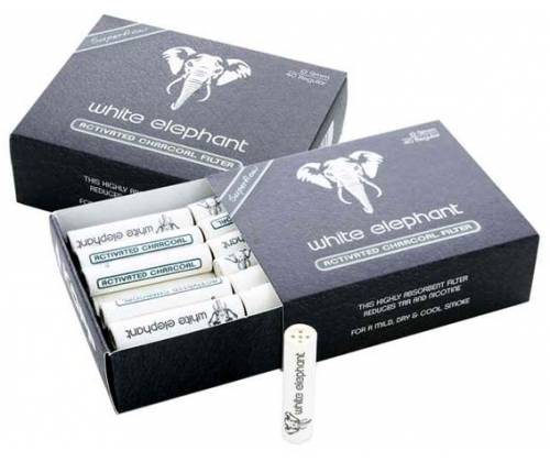 Elephant Active Charcoal Φιλτράκια για Πίπα καπνού -  9mm 64007 - Τιμή: 5,60€
