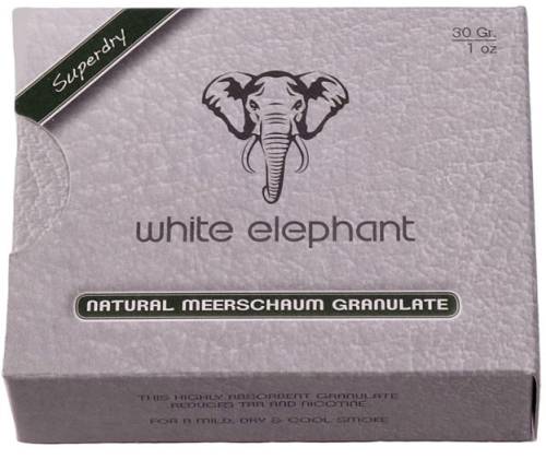 White Elephant Meerschaum Granulate - Απορροφητικοί Φυσικοί Κόκκοι για Πίπες (30g) - Τιμή: 5,20€