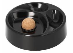 Angelo Τασάκι - Σταχτοδοχείο για 2 Πίπες Καπνού Μεταλλικό Μαύρο (412002)