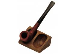 Ξύλινη Βάση - Σταντ για 2 Πίπες Καπνού Χειροποίητη Μίνι (42922)