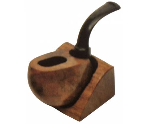 Ξύλινη Βάση - Σταντ για 1 Πίπα Καπνού Χειροποίητη Μίνι (42927) - Τιμή: 4,20€