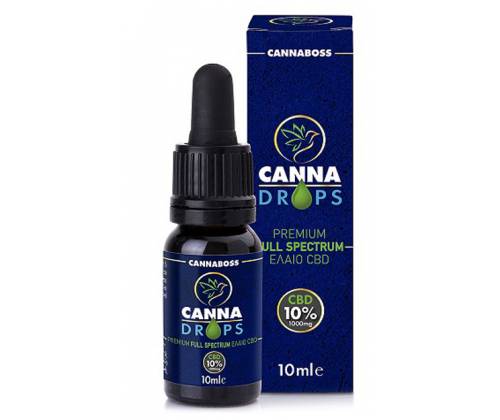 CBD Oil Έλαιο Κάνναβης CannaDrops – 10ml 10% (1000mg) - Τιμή: 37,00€