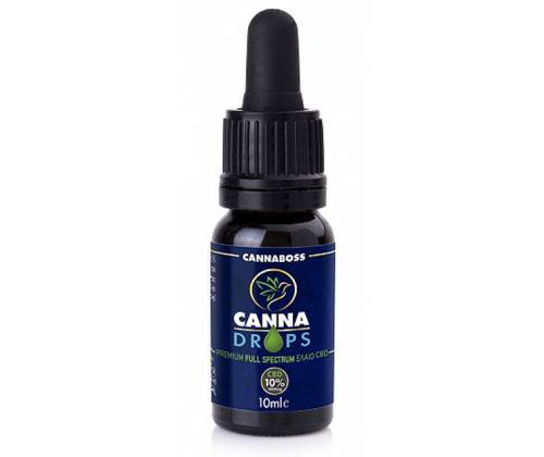 CBD Oil Έλαιο Κάνναβης CannaDrops – 10ml 10% (1000mg) - Τιμή: 37,00€
