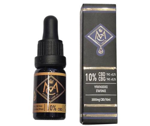 CBD-CBG Oil Έλαιο Κάνναβης MC Cosmetics - 10ml 10% - Τιμή: 27,00€